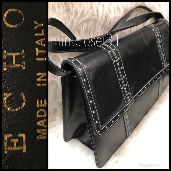 Echo Italy Leather Clutch Crossbody